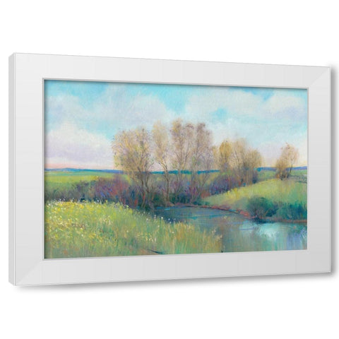 Hidden Stream II White Modern Wood Framed Art Print by OToole, Tim