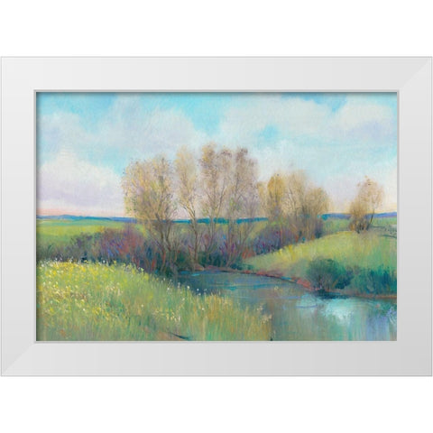 Hidden Stream II White Modern Wood Framed Art Print by OToole, Tim