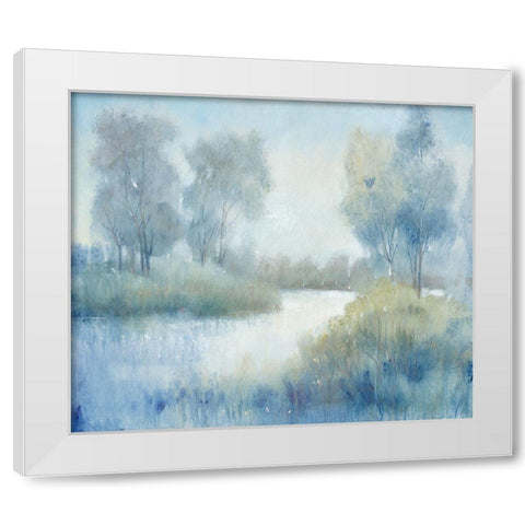 Morning at the Pond II White Modern Wood Framed Art Print by OToole, Tim