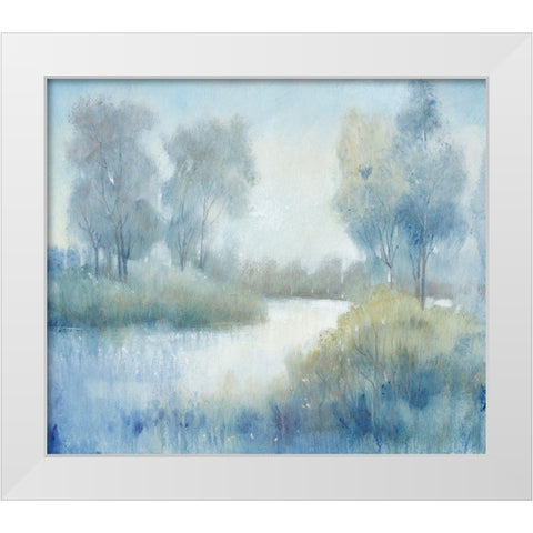 Morning at the Pond II White Modern Wood Framed Art Print by OToole, Tim