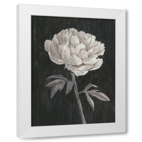 Black and White Flowers I White Modern Wood Framed Art Print by Harper, Ethan