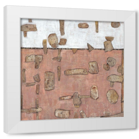 Inlay II White Modern Wood Framed Art Print by OToole, Tim