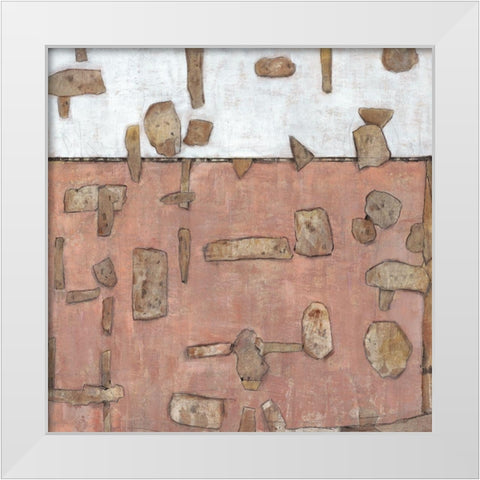 Inlay II White Modern Wood Framed Art Print by OToole, Tim