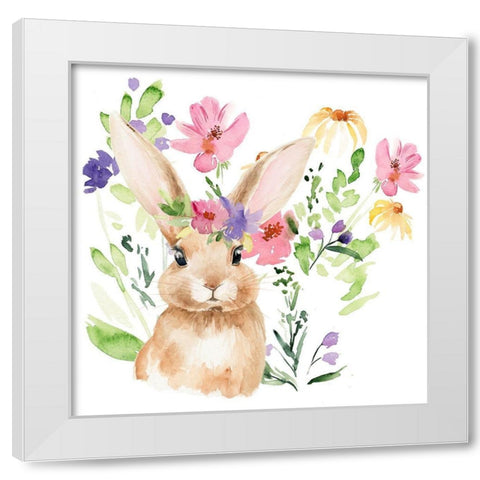 Watercolor Spring Garden II White Modern Wood Framed Art Print by Parker, Jennifer Paxton