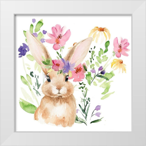 Watercolor Spring Garden II White Modern Wood Framed Art Print by Parker, Jennifer Paxton