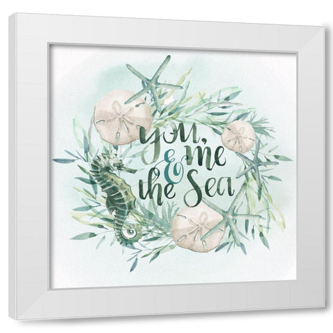 Drawn to the Sea I White Modern Wood Framed Art Print by Parker, Jennifer Paxton