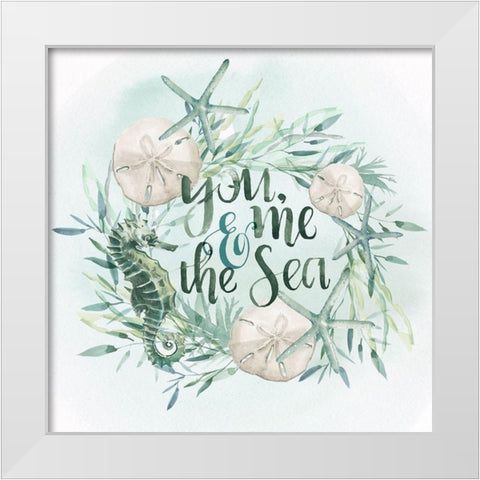 Drawn to the Sea I White Modern Wood Framed Art Print by Parker, Jennifer Paxton