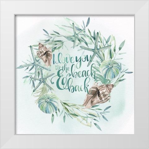 Drawn to the Sea V White Modern Wood Framed Art Print by Parker, Jennifer Paxton