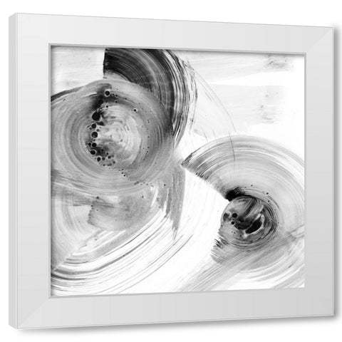 Reverse Ripple Effect II White Modern Wood Framed Art Print by Harper, Ethan