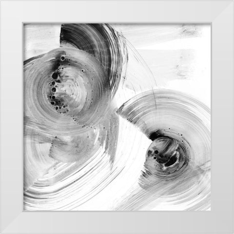 Reverse Ripple Effect II White Modern Wood Framed Art Print by Harper, Ethan