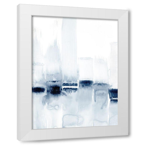 City Across the Water I White Modern Wood Framed Art Print by Harper, Ethan
