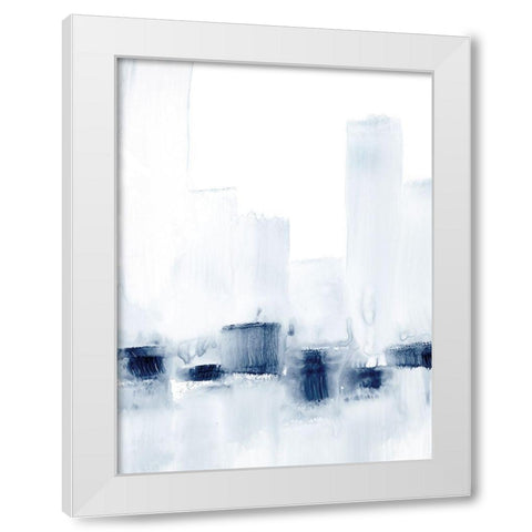 City Across the Water II White Modern Wood Framed Art Print by Harper, Ethan