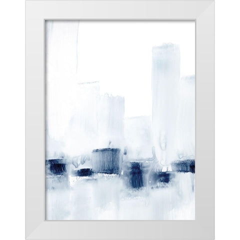 City Across the Water II White Modern Wood Framed Art Print by Harper, Ethan