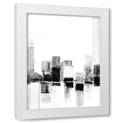 Reflected City I White Modern Wood Framed Art Print by Harper, Ethan