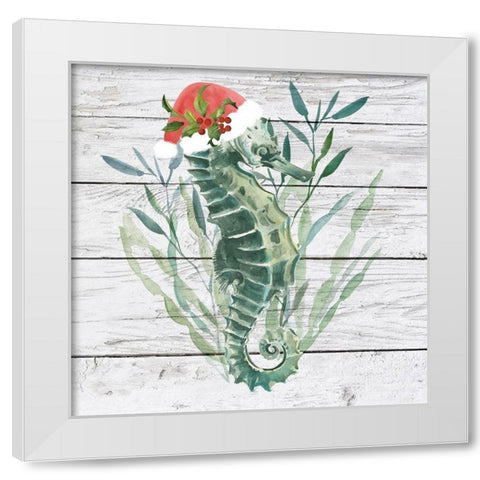 Tis the Seasun IV White Modern Wood Framed Art Print by Parker, Jennifer Paxton
