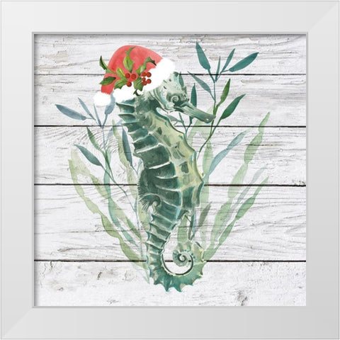 Tis the Seasun IV White Modern Wood Framed Art Print by Parker, Jennifer Paxton