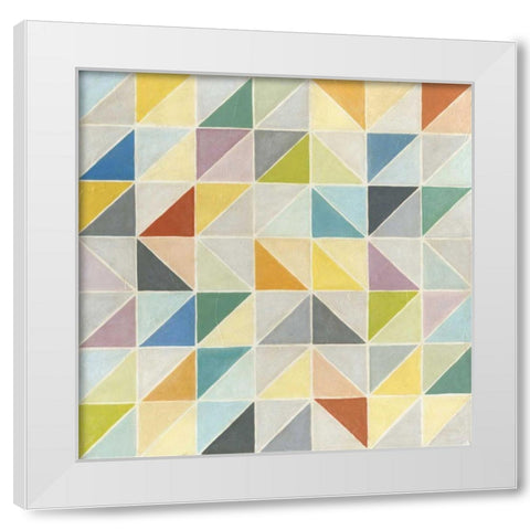 Non-Embellished Multifaceted I White Modern Wood Framed Art Print by Meagher, Megan