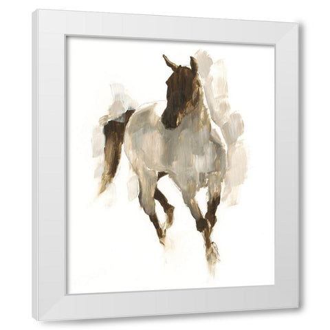 Rustic Horse I White Modern Wood Framed Art Print by Harper, Ethan