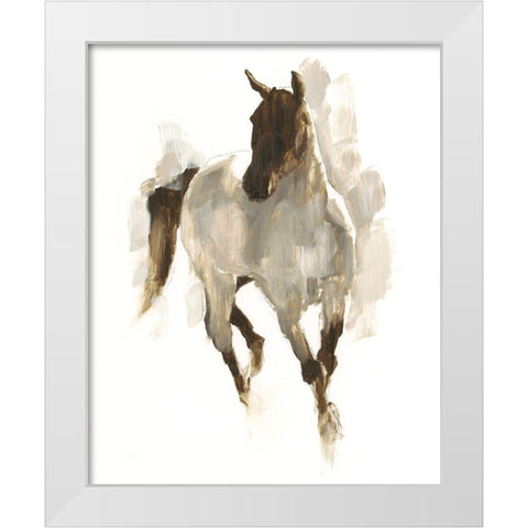Rustic Horse I White Modern Wood Framed Art Print by Harper, Ethan