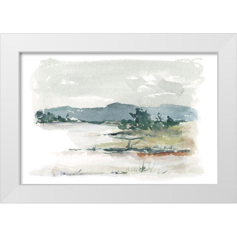 Overcast Lake Study II White Modern Wood Framed Art Print by Harper, Ethan