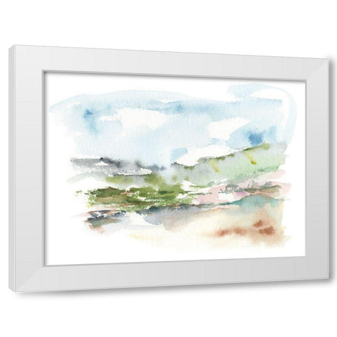 Spring Watercolor Sketch II White Modern Wood Framed Art Print by Harper, Ethan