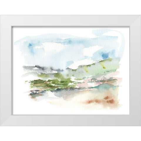 Spring Watercolor Sketch II White Modern Wood Framed Art Print by Harper, Ethan