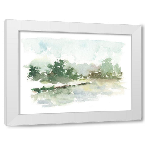 Spring Watercolor Sketch III White Modern Wood Framed Art Print by Harper, Ethan