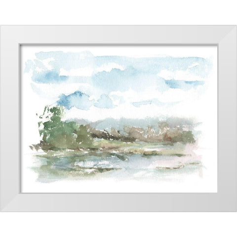 Spring Watercolor Sketch IV White Modern Wood Framed Art Print by Harper, Ethan