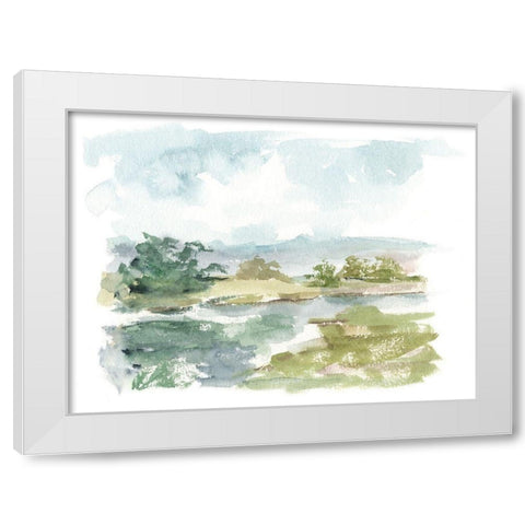 Spring Watercolor Sketch VI White Modern Wood Framed Art Print by Harper, Ethan