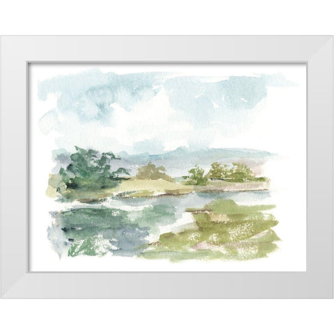 Spring Watercolor Sketch VI White Modern Wood Framed Art Print by Harper, Ethan
