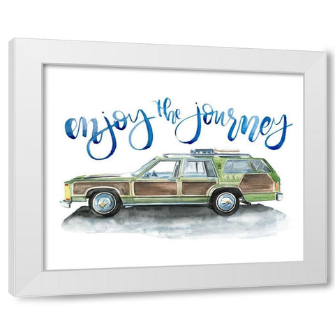 Summer Vacation IV White Modern Wood Framed Art Print by Parker, Jennifer Paxton