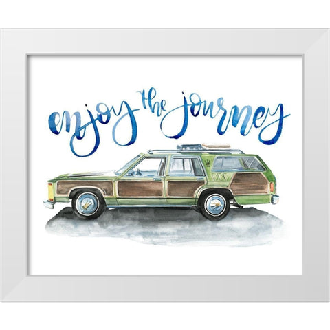 Summer Vacation IV White Modern Wood Framed Art Print by Parker, Jennifer Paxton