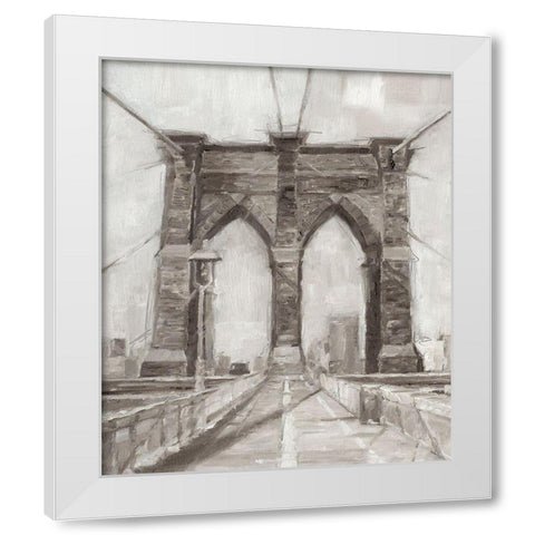 Bridge Crossing I White Modern Wood Framed Art Print by Harper, Ethan