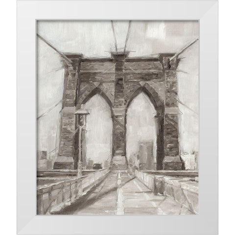 Bridge Crossing I White Modern Wood Framed Art Print by Harper, Ethan