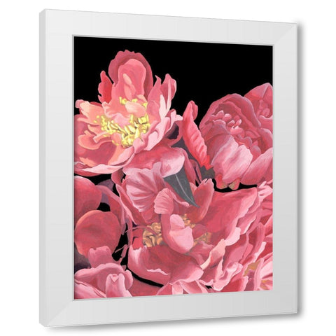 Peonies of My Heart II White Modern Wood Framed Art Print by Wang, Melissa