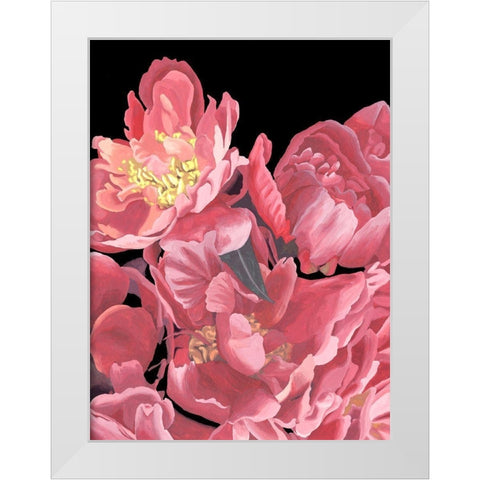 Peonies of My Heart II White Modern Wood Framed Art Print by Wang, Melissa