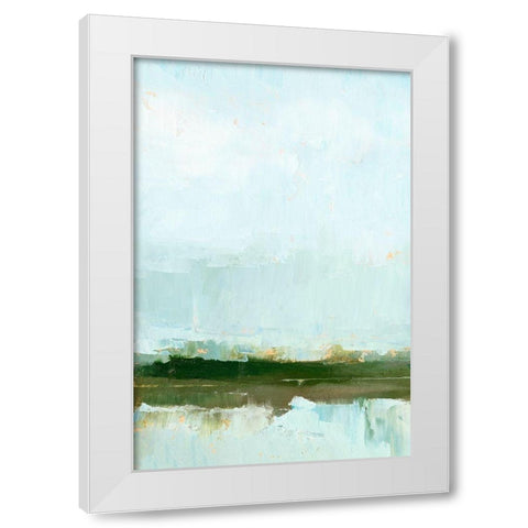 Wetland Horizon I White Modern Wood Framed Art Print by Harper, Ethan