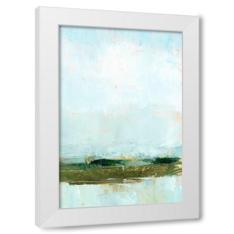 Wetland Horizon II White Modern Wood Framed Art Print by Harper, Ethan