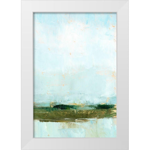 Wetland Horizon II White Modern Wood Framed Art Print by Harper, Ethan