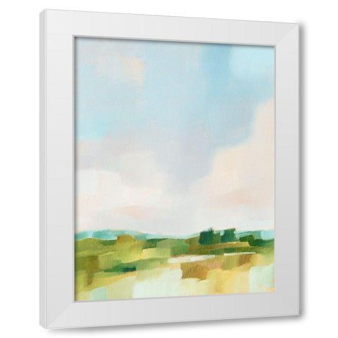 Spring Skies I White Modern Wood Framed Art Print by Harper, Ethan