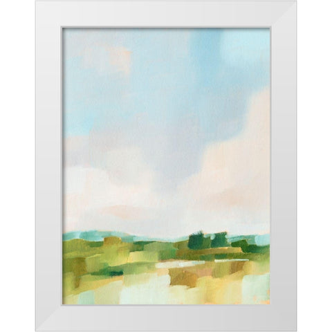 Spring Skies I White Modern Wood Framed Art Print by Harper, Ethan