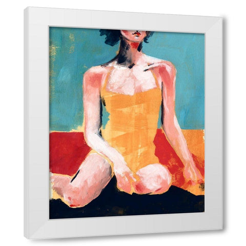 Vintage Swim I White Modern Wood Framed Art Print by Parker, Jennifer Paxton