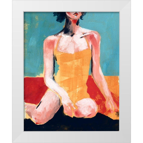 Vintage Swim I White Modern Wood Framed Art Print by Parker, Jennifer Paxton