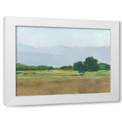 Viridian Shade I White Modern Wood Framed Art Print by Harper, Ethan