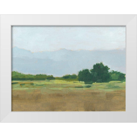 Viridian Shade I White Modern Wood Framed Art Print by Harper, Ethan