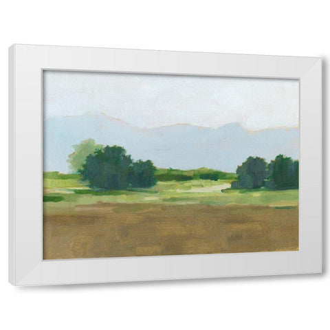 Viridian Shade II White Modern Wood Framed Art Print by Harper, Ethan