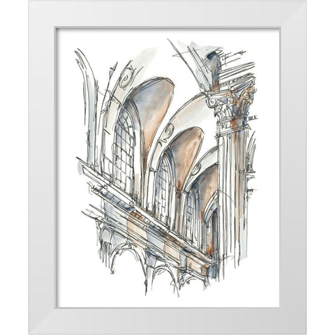 Plein Air Interior Study I White Modern Wood Framed Art Print by Harper, Ethan