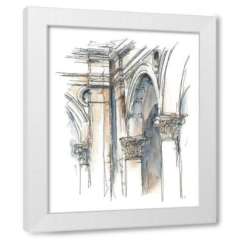 Plein Air Interior Study II White Modern Wood Framed Art Print by Harper, Ethan