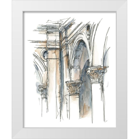 Plein Air Interior Study II White Modern Wood Framed Art Print by Harper, Ethan