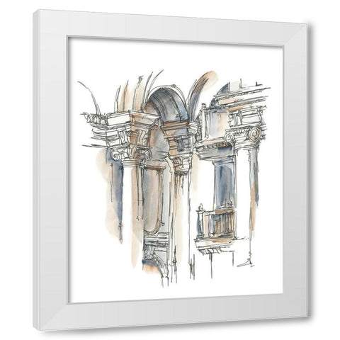 Plein Air Interior Study III White Modern Wood Framed Art Print by Harper, Ethan